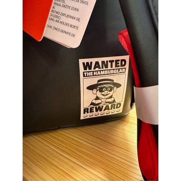 Loungefly McDonalds's Hamburglar Cosplay Mini Backpack and Wallet NWT - Picture 11 of 12